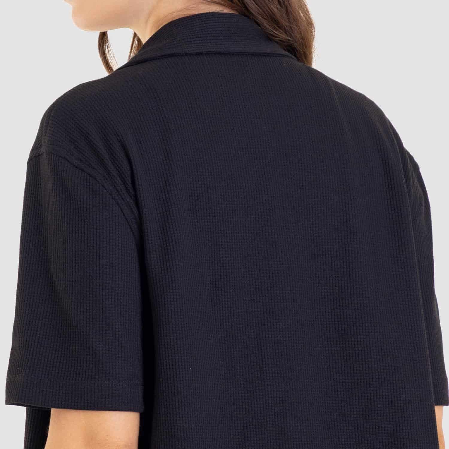 Relaxed Short Sleeve Shirt Black - miniatura 8