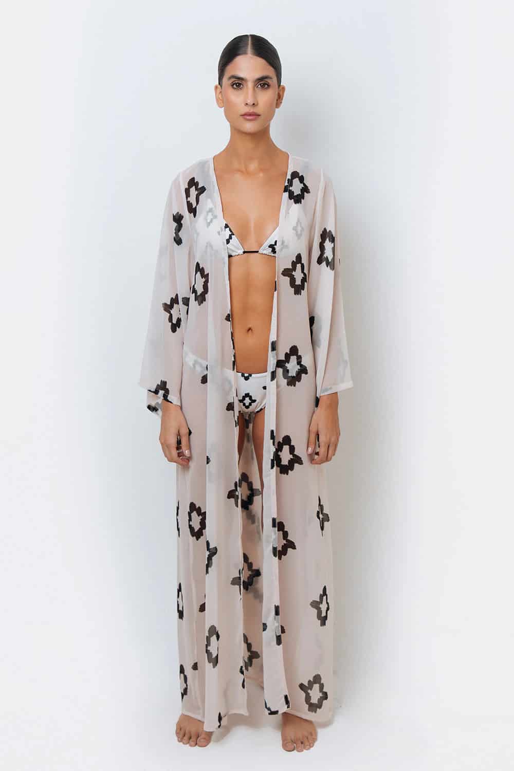 Kimono Farah Ivory Cruz Colombia - miniatura 1