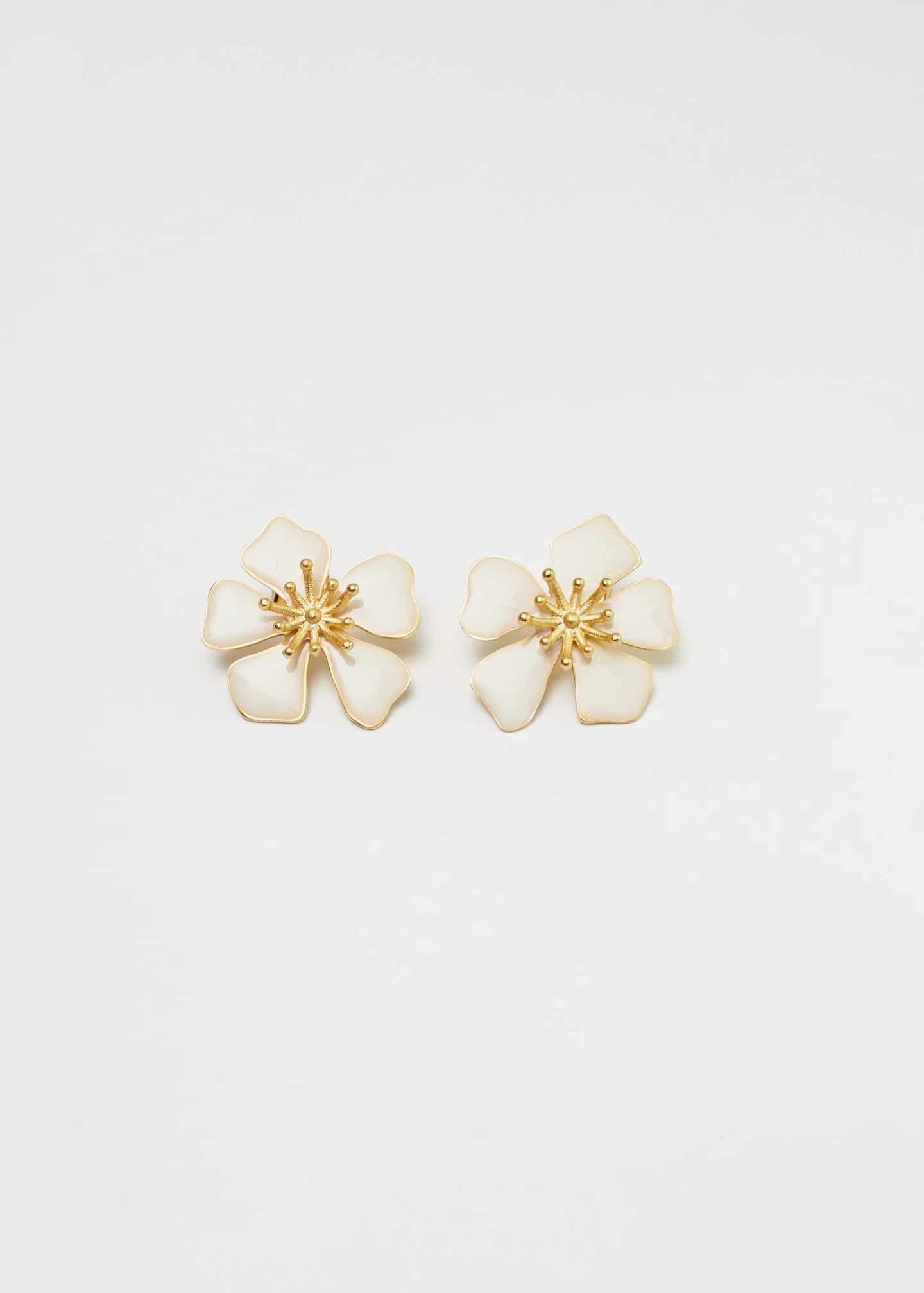 Aretes aurora Maxi Blanco - miniatura 3