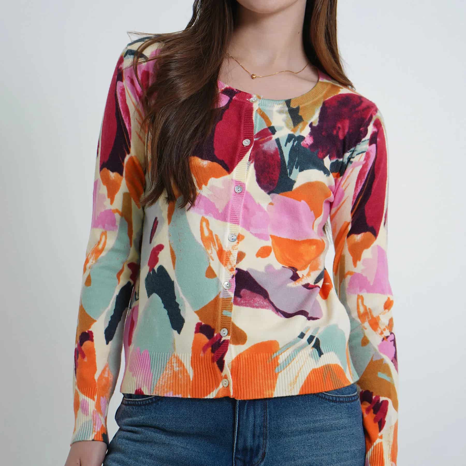 Sweater Cuello V Manga Larga - miniatura 2