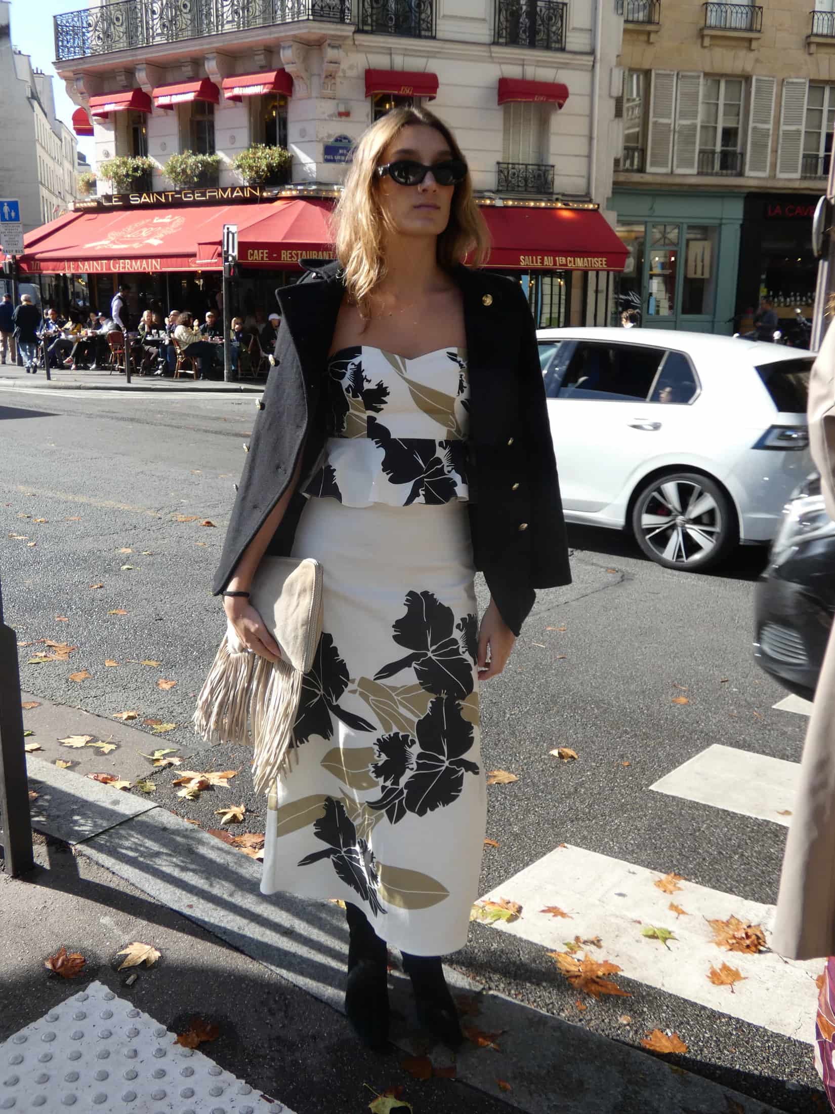 El Carmen Cotton Midi Skirt / Black Orchids - miniatura 4