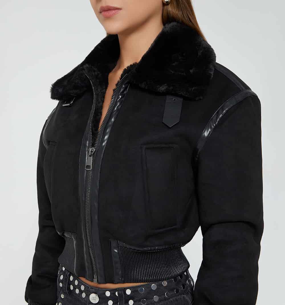 Chaqueta bomber con pelo interno - miniatura 3