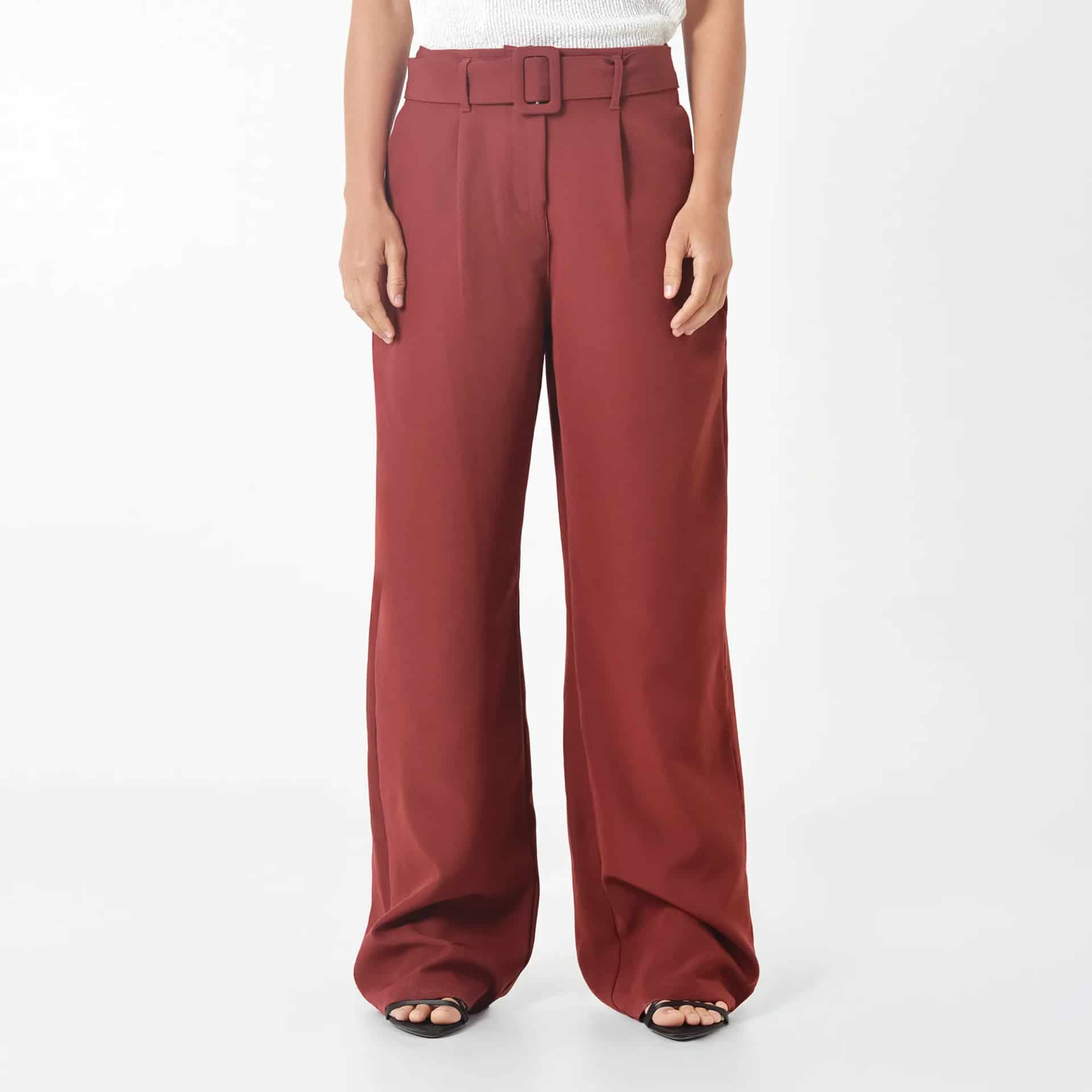 Pantalon Tiro Alto Bota Palazzo - miniatura 4
