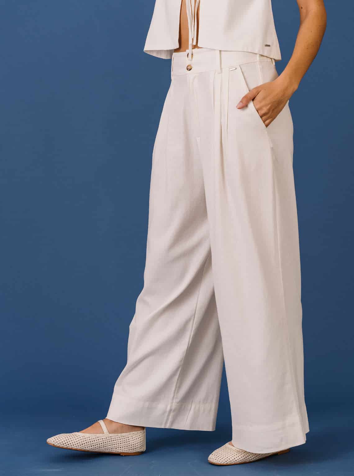 PANTALÓN CANVAS IVORY - miniatura 3