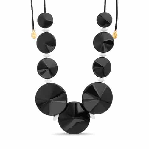 Pointed Circle Station Necklace - miniatura 1