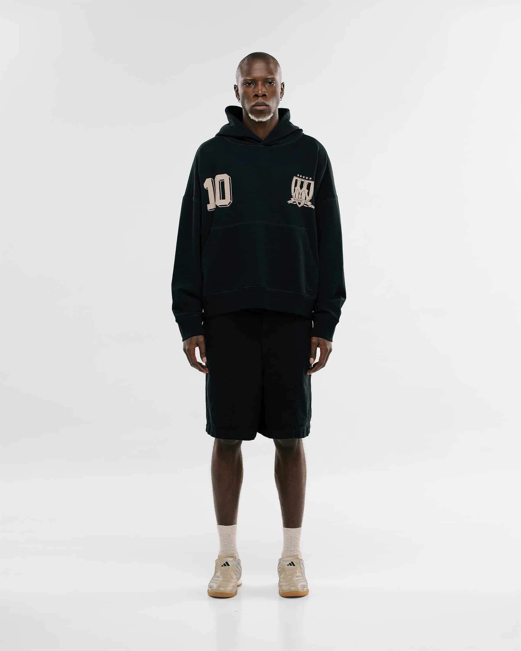 Hoodie Oversized MONOIC F.C - Negro Oscuro - miniatura 7