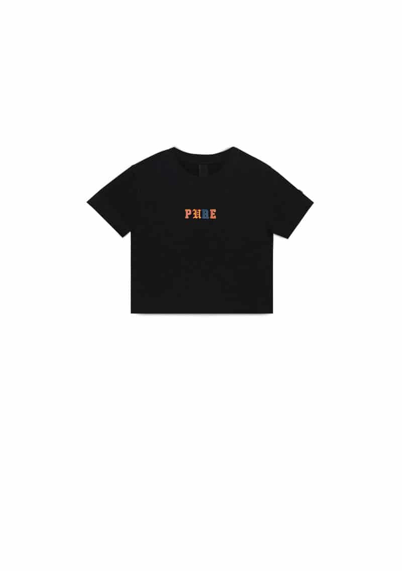 College Black Crop top - miniatura 1