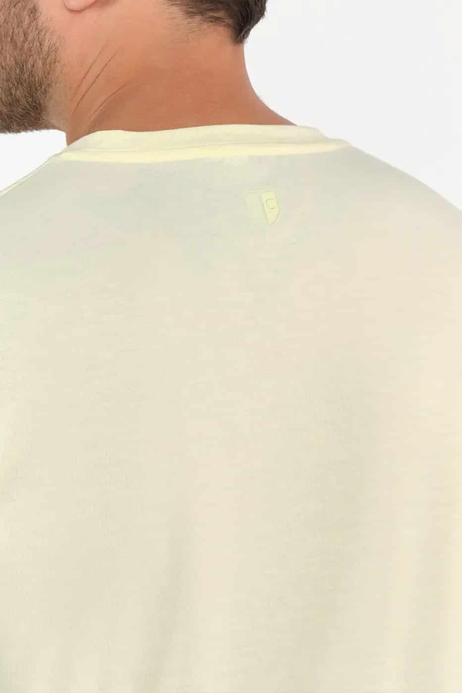 T-shirt Slim Fit 100% Algodón Amarillo - miniatura 4
