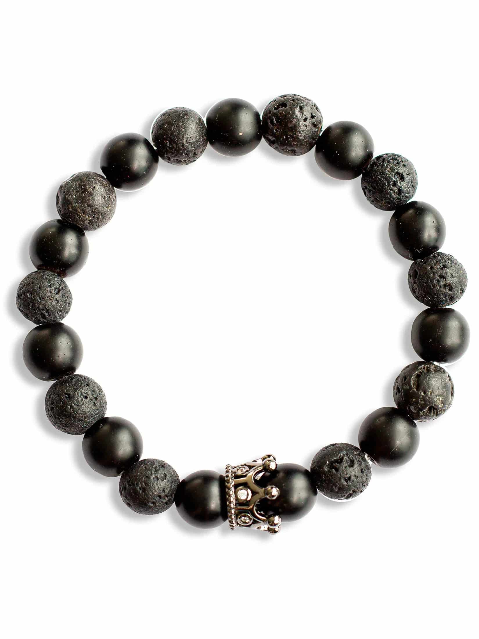 Brazalete Pareja Onyx 8mm - miniatura 1