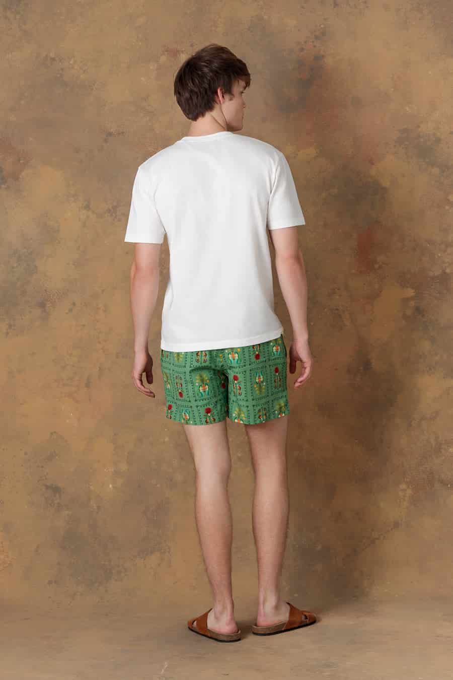 Men's cotton t-shirt amanzi white - miniatura 3