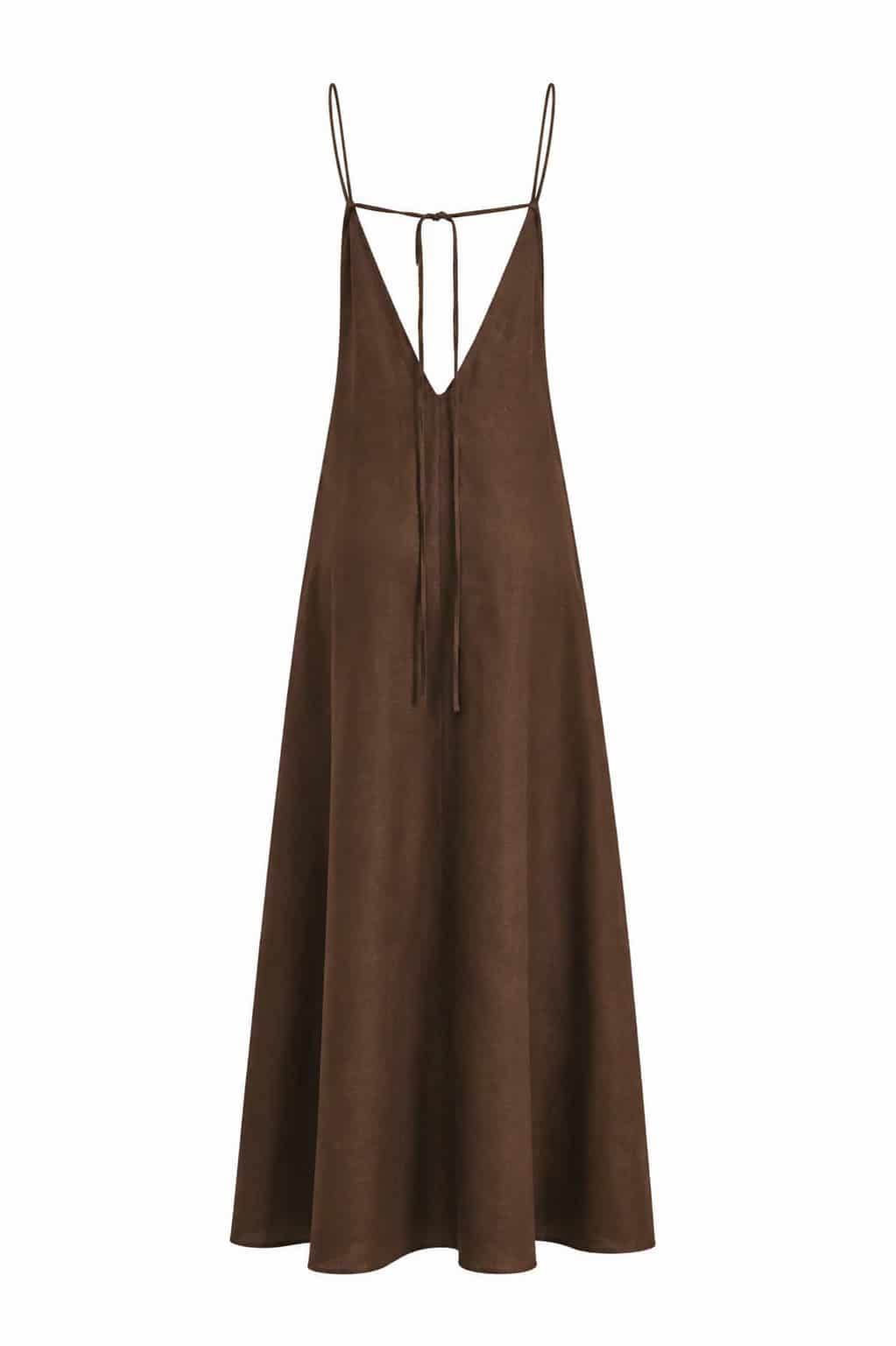 Éline dress in brown - miniatura 2