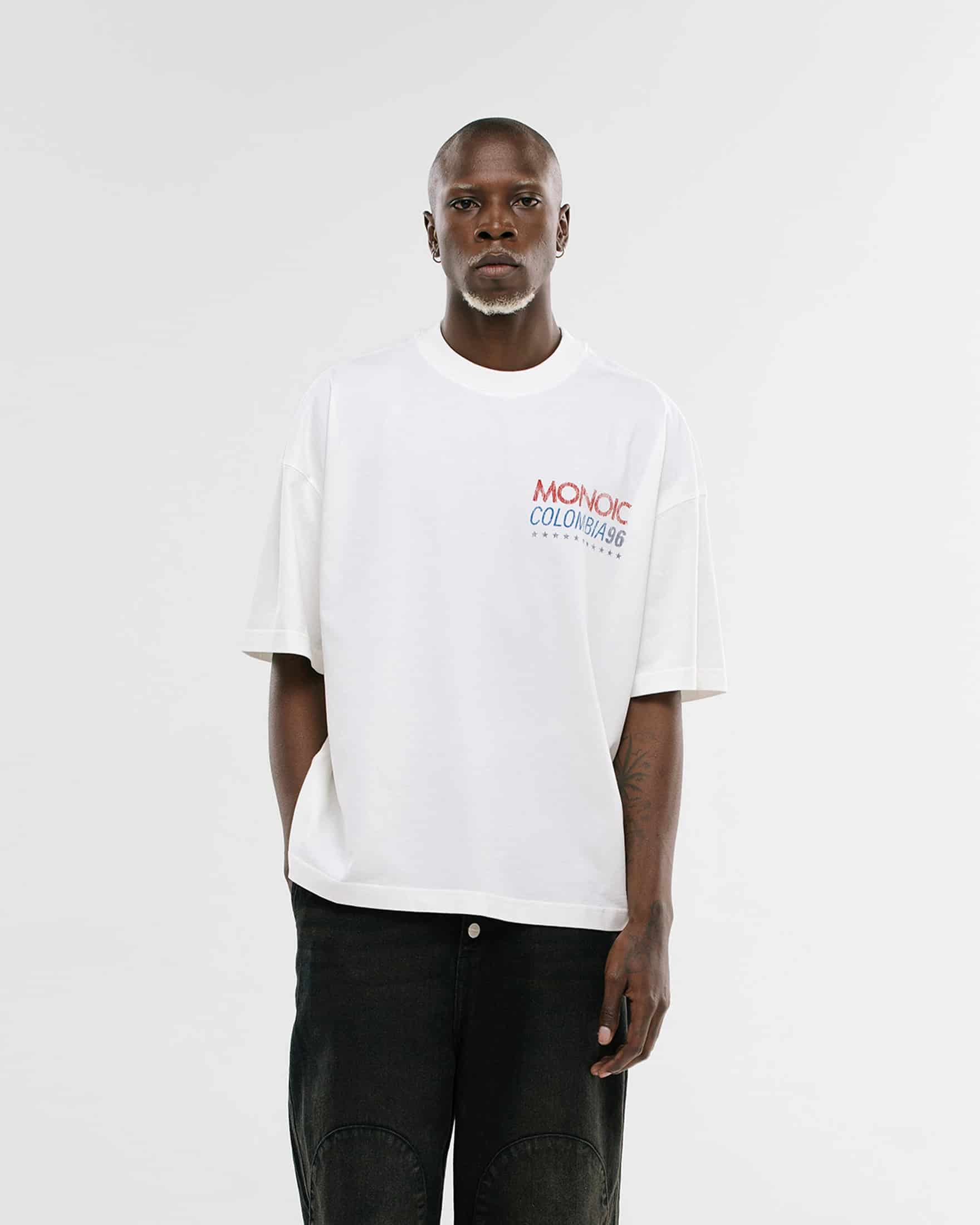Camiseta Boxy Fit MONOIC F.C - Off White - miniatura 5