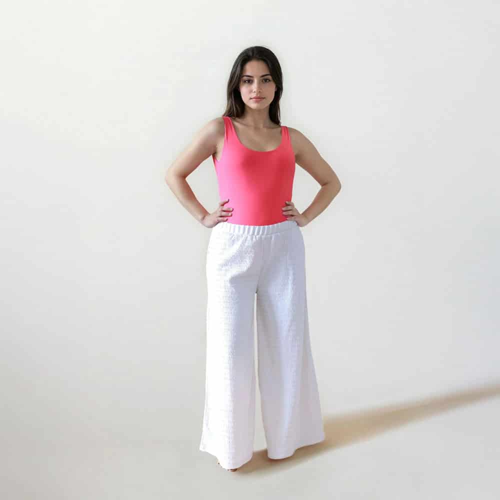 Pantalón Pareo con Textura Avena - miniatura 1