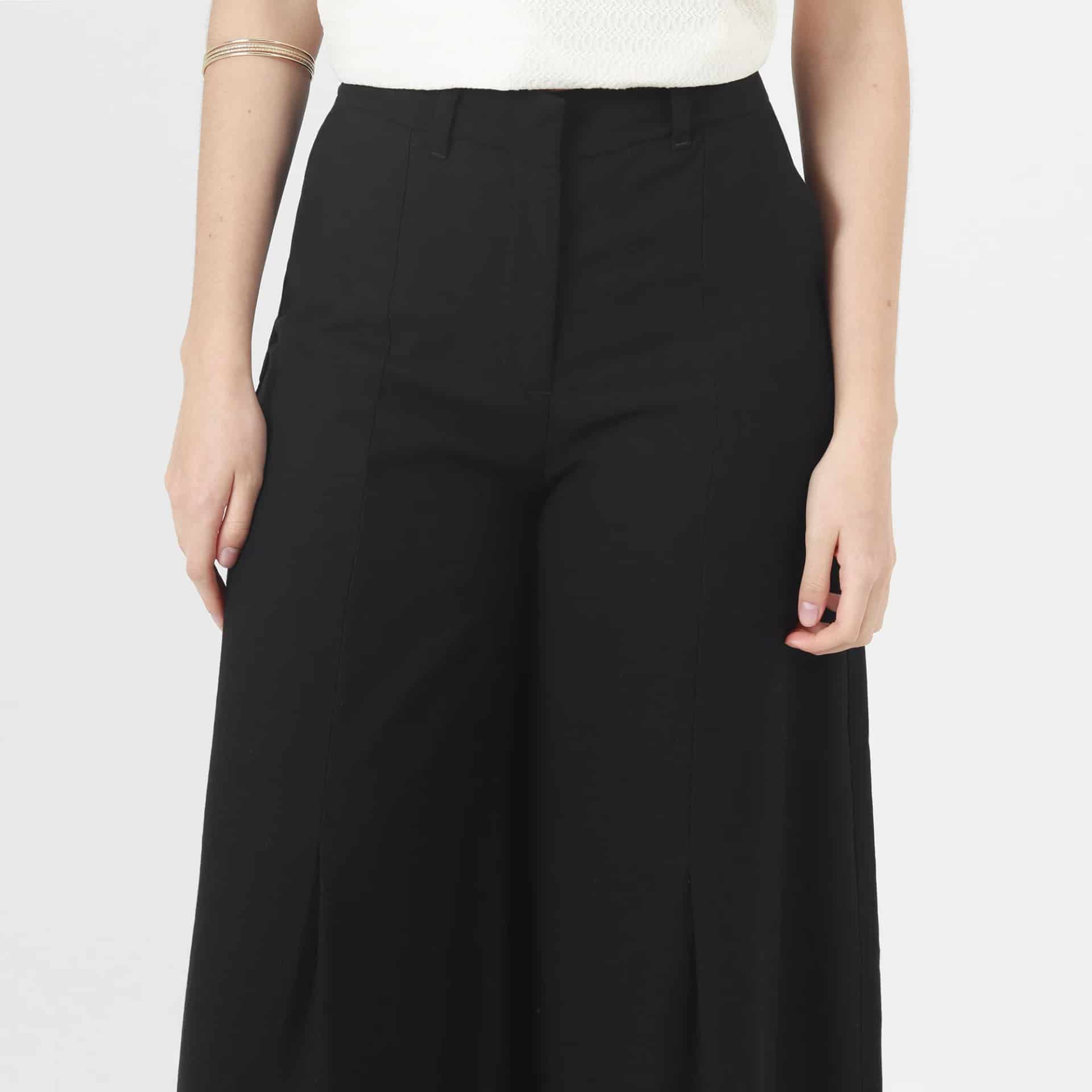 Pantalon Tiro Alto Bota Palazzo - miniatura 3