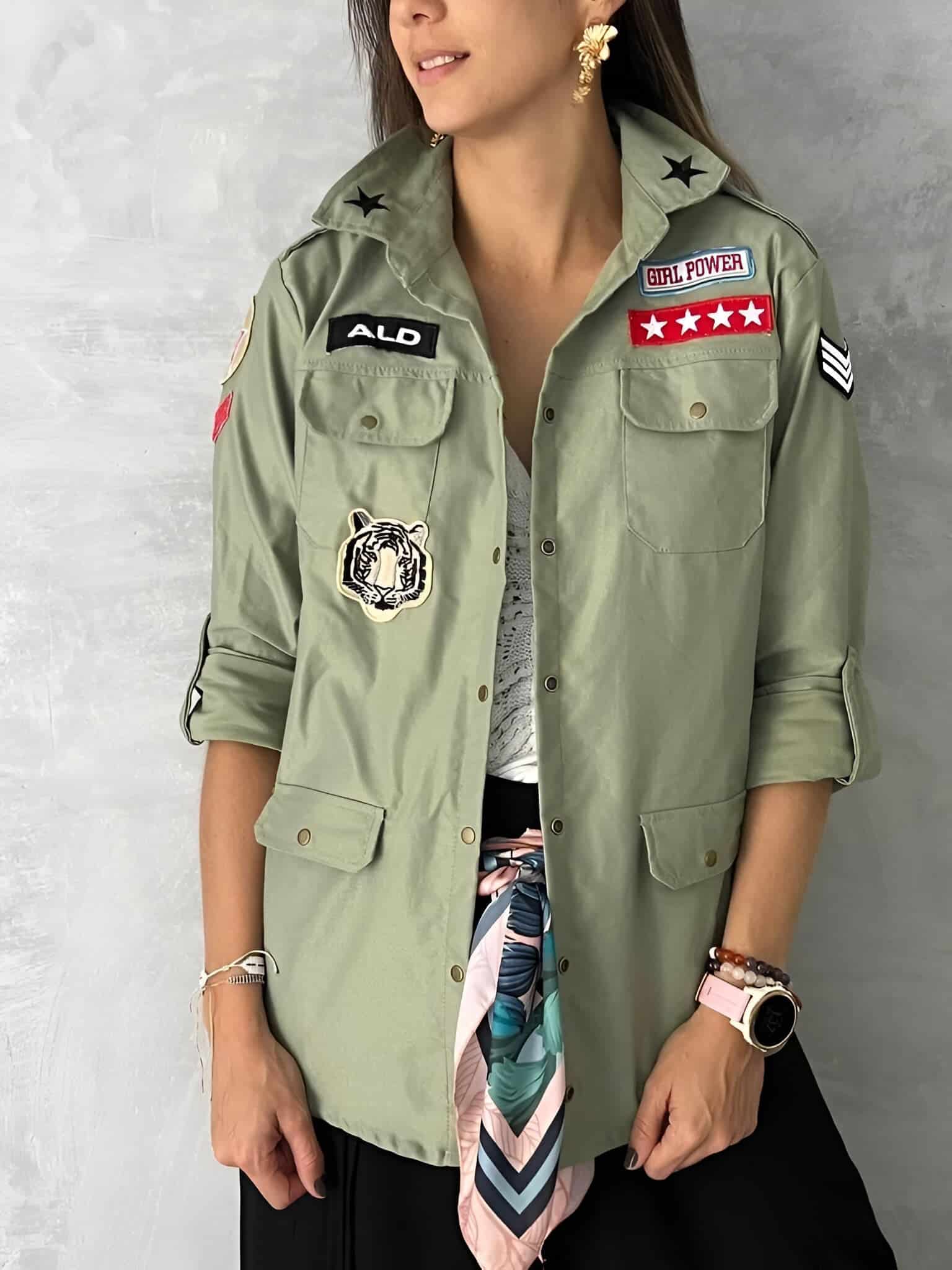 SOBRECAMISA MILITAR GIRL POWER - miniatura 6