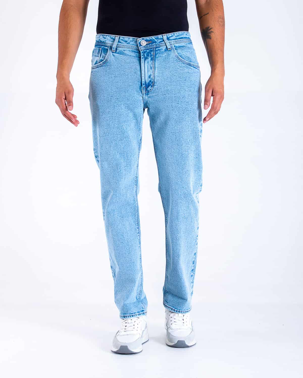 Jean straigth tono claro para hombre - miniatura 1