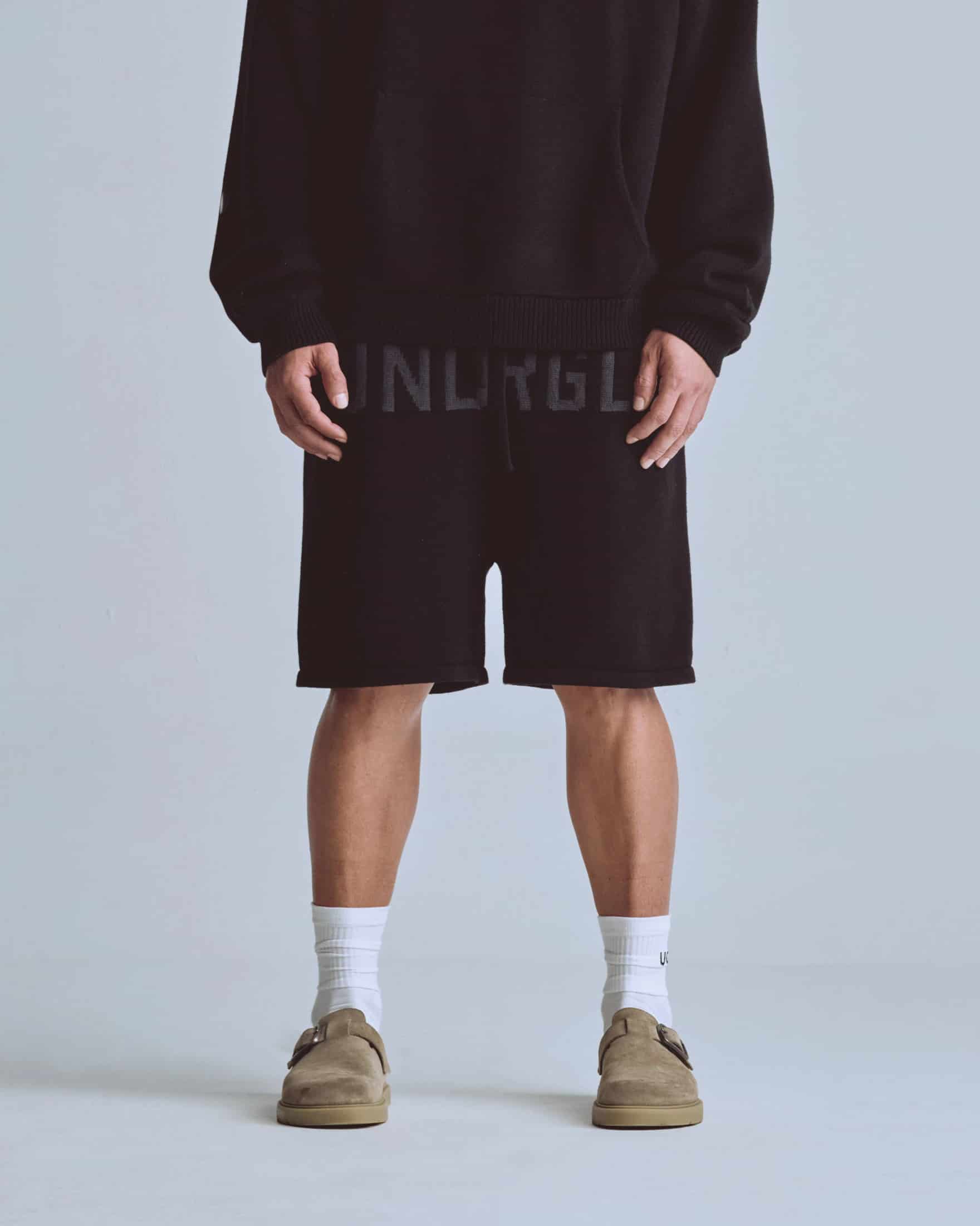 Basics UNDRGLD Knitted Shorts Black - miniatura 2