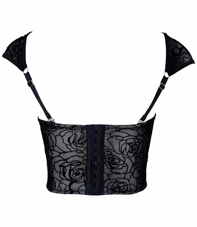 CORSET REVERIE NEGRO - miniatura 2
