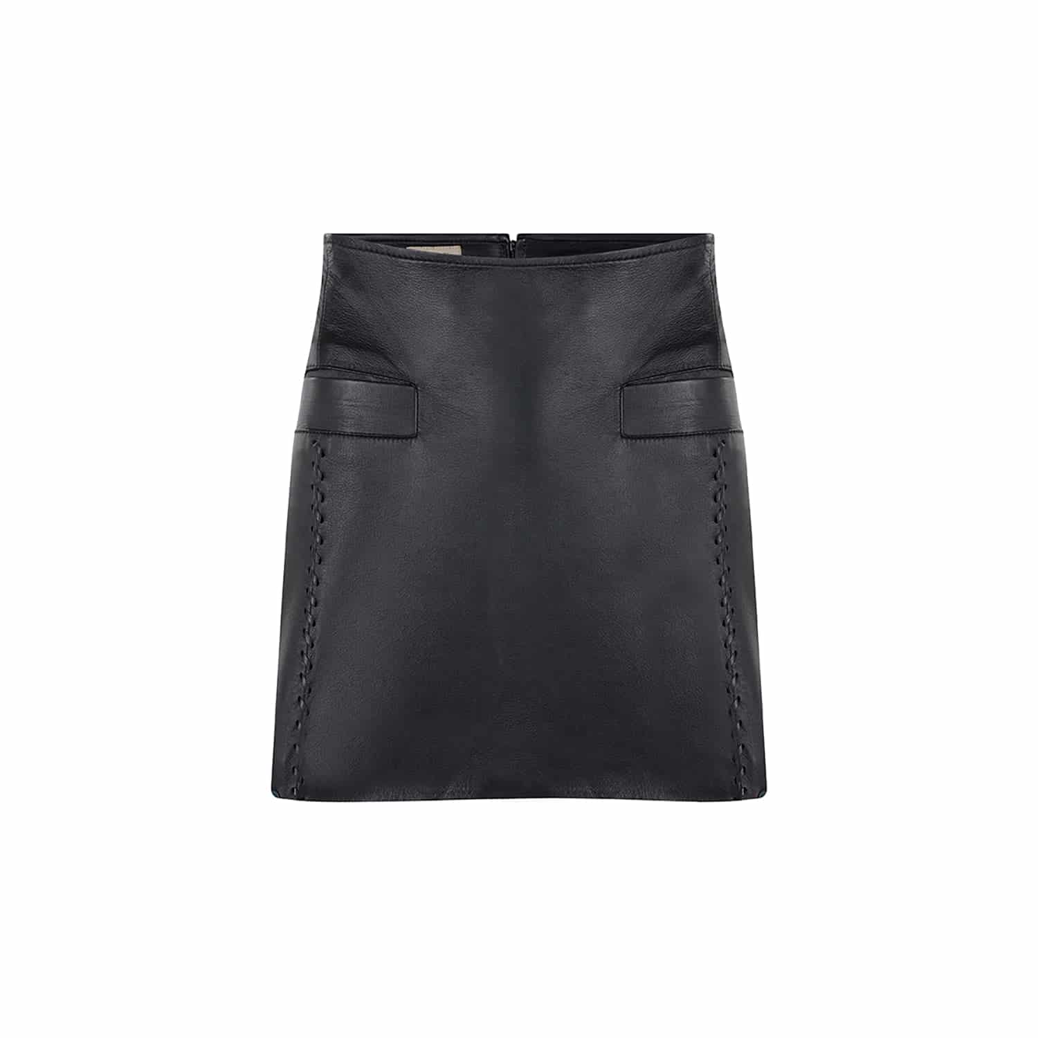 FANNY SKIRT WITH POCKETS AND WOVEN TRIM - miniatura 1