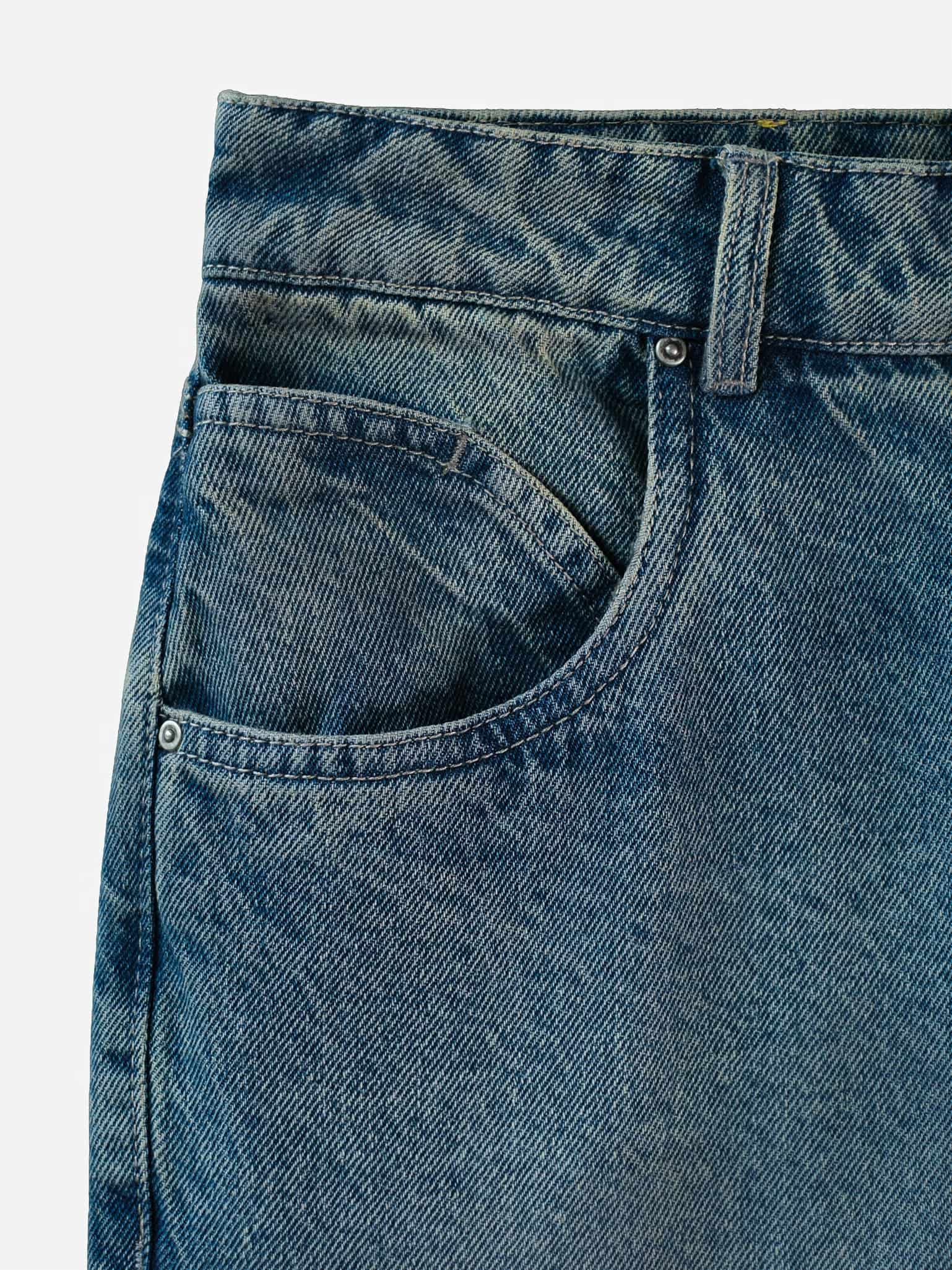 LOW STRAIGHT JEAN - MEDIUM DIRTY BLUE - miniatura 10