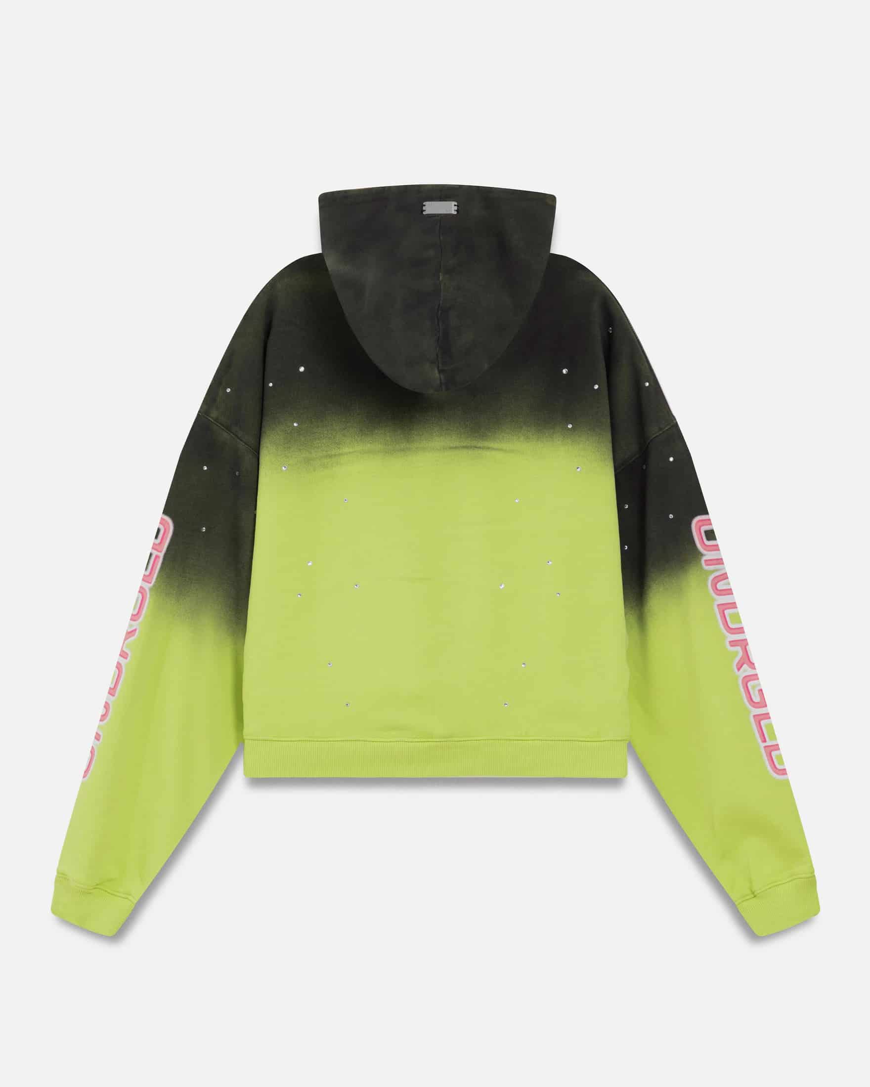Act 1 Neon Boxy Fit Hoodie Faded Green - miniatura 3