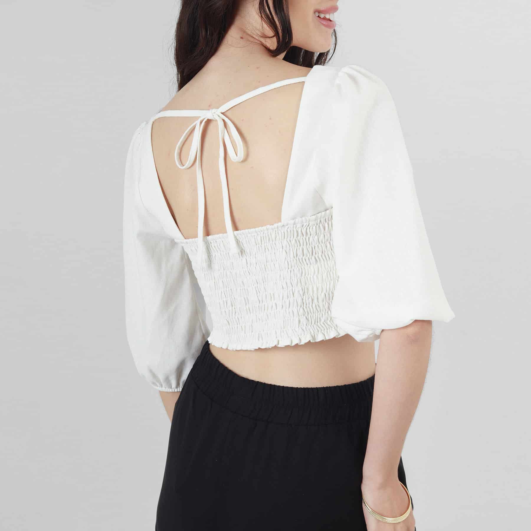 Blusa Cuello Redondo Manga 3Cuartos - miniatura 2