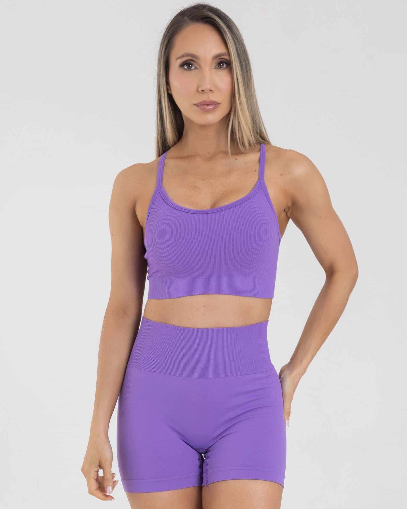 Top tiras seamless mora orchid muse FIBER - miniatura 1