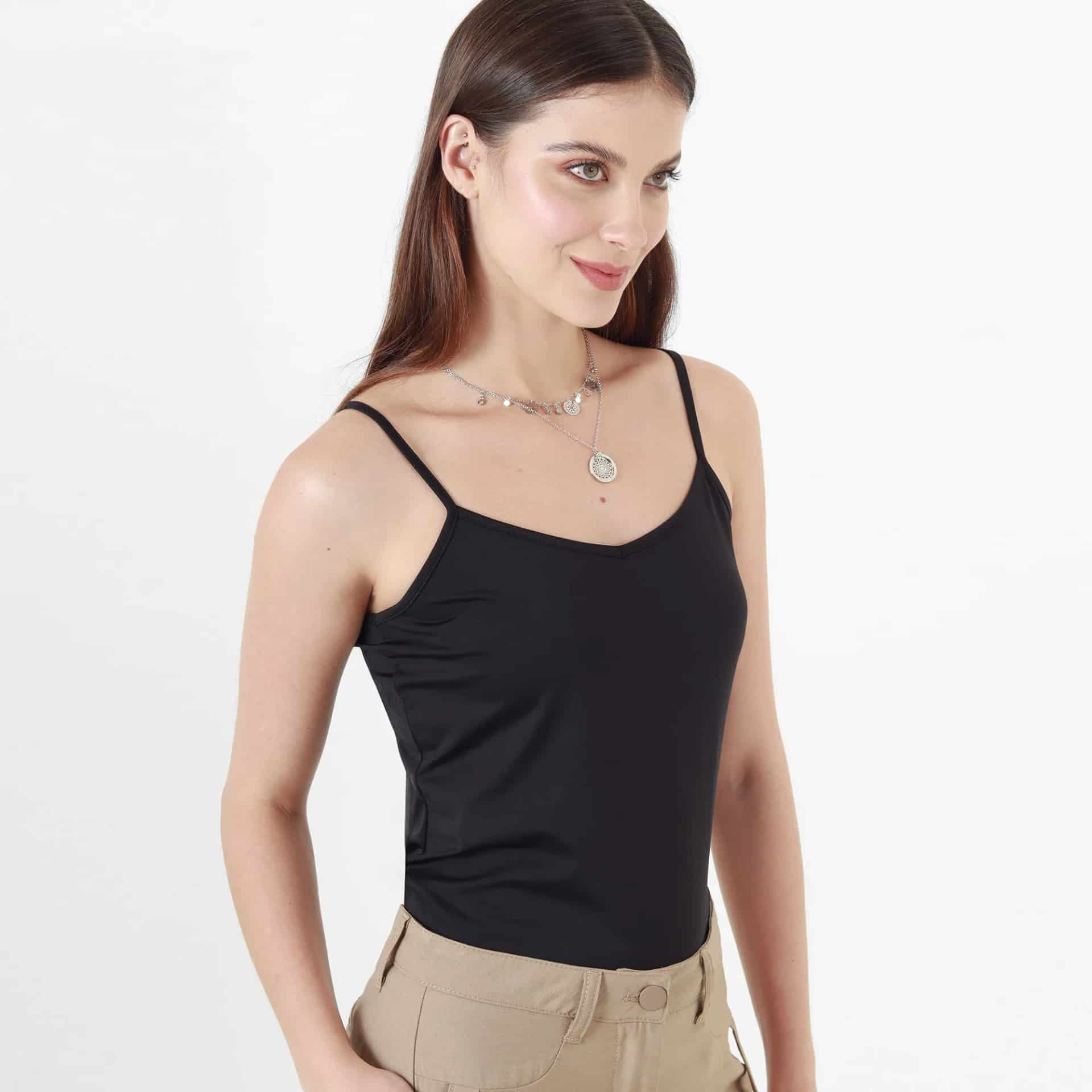 Camiseta Cuello V Manga Tiras - miniatura 7