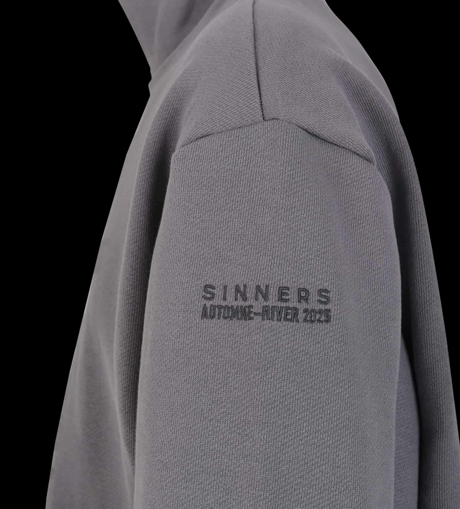 MONOGRAM ZIPPER GRAY SWEATER - miniatura 4