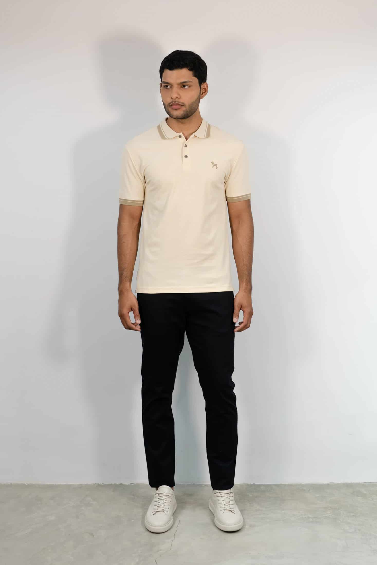 Polo Básica Crema - miniatura 1