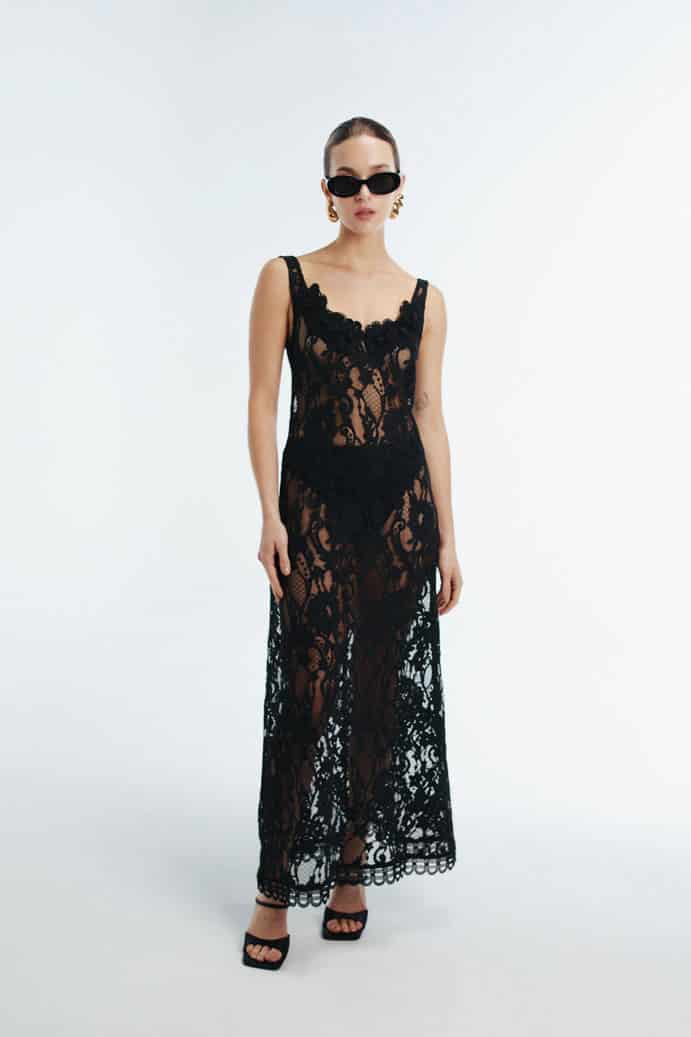 CONTESSA MAXI DRESS BLACK - miniatura 1