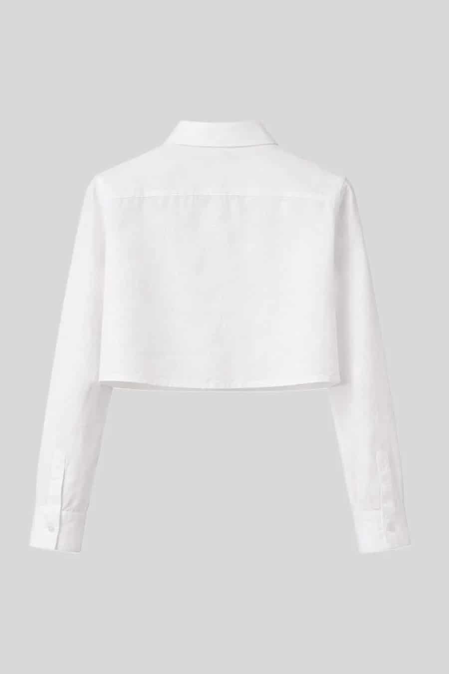 Women's shirt linen baku white - miniatura 4