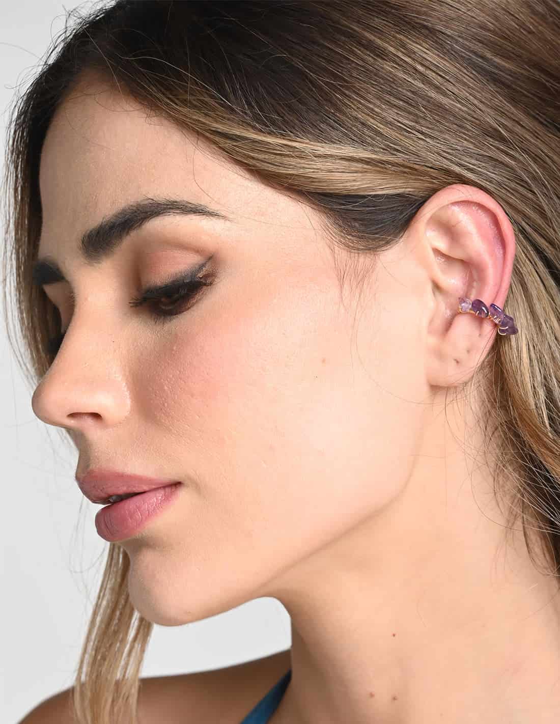 Ear Cuff Nala Amatista + Purple - miniatura 2