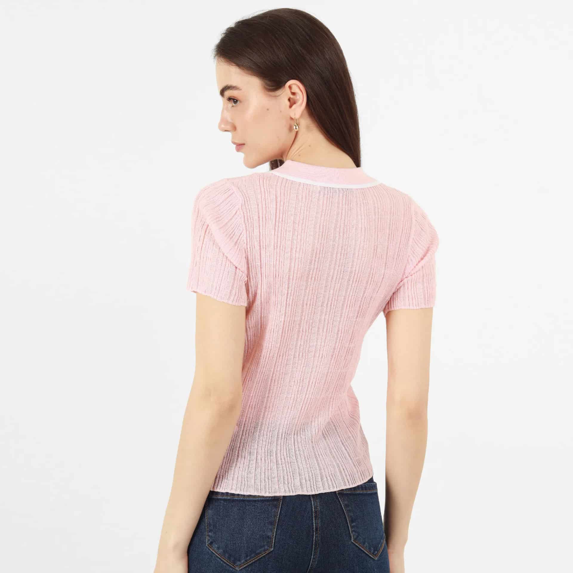 Sweater Cuello Sport Manga Corta - miniatura 3