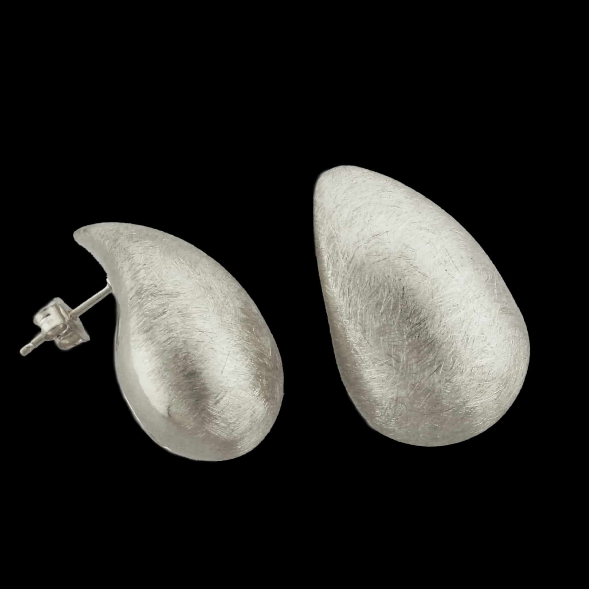 SILVER BOLD LINES EARRINGS - miniatura 2