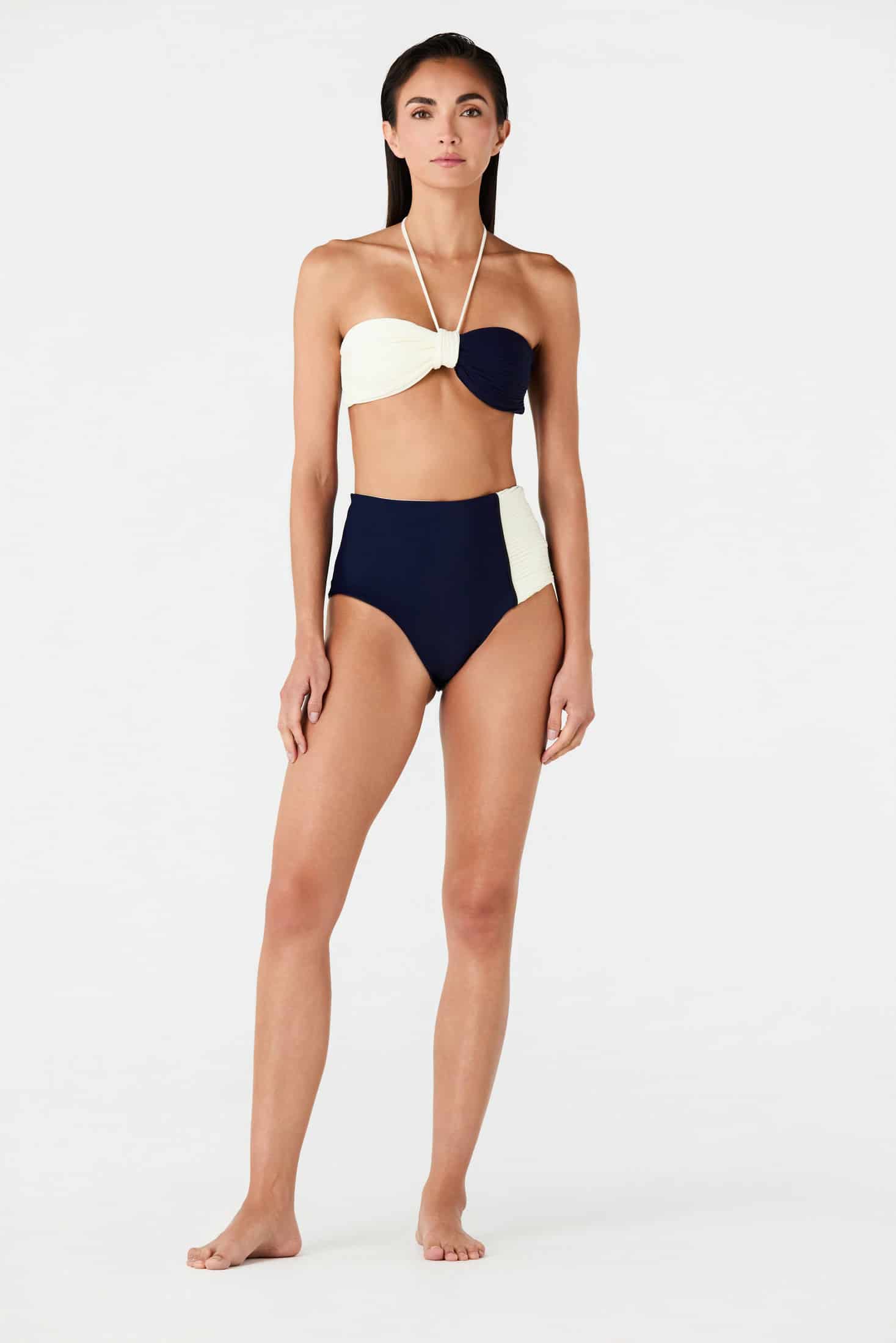 Emma Top / Navy - Ivory - miniatura 1