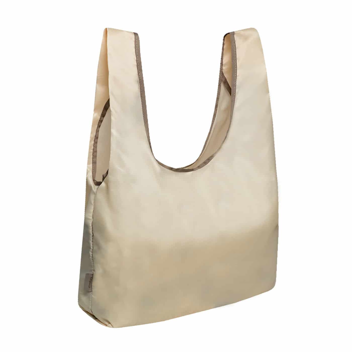 Bolsa Compras Tafeta Beige Citybags - miniatura 1