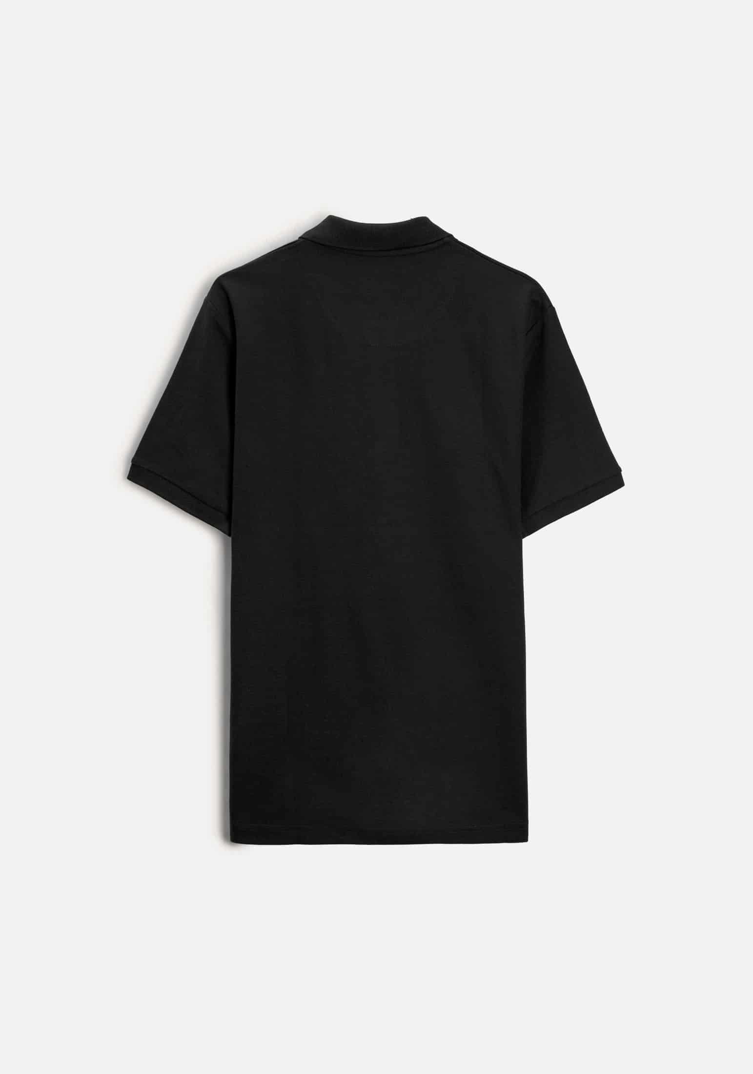 Camiseta Polo H Unicolor L-Azc Negro - miniatura 4