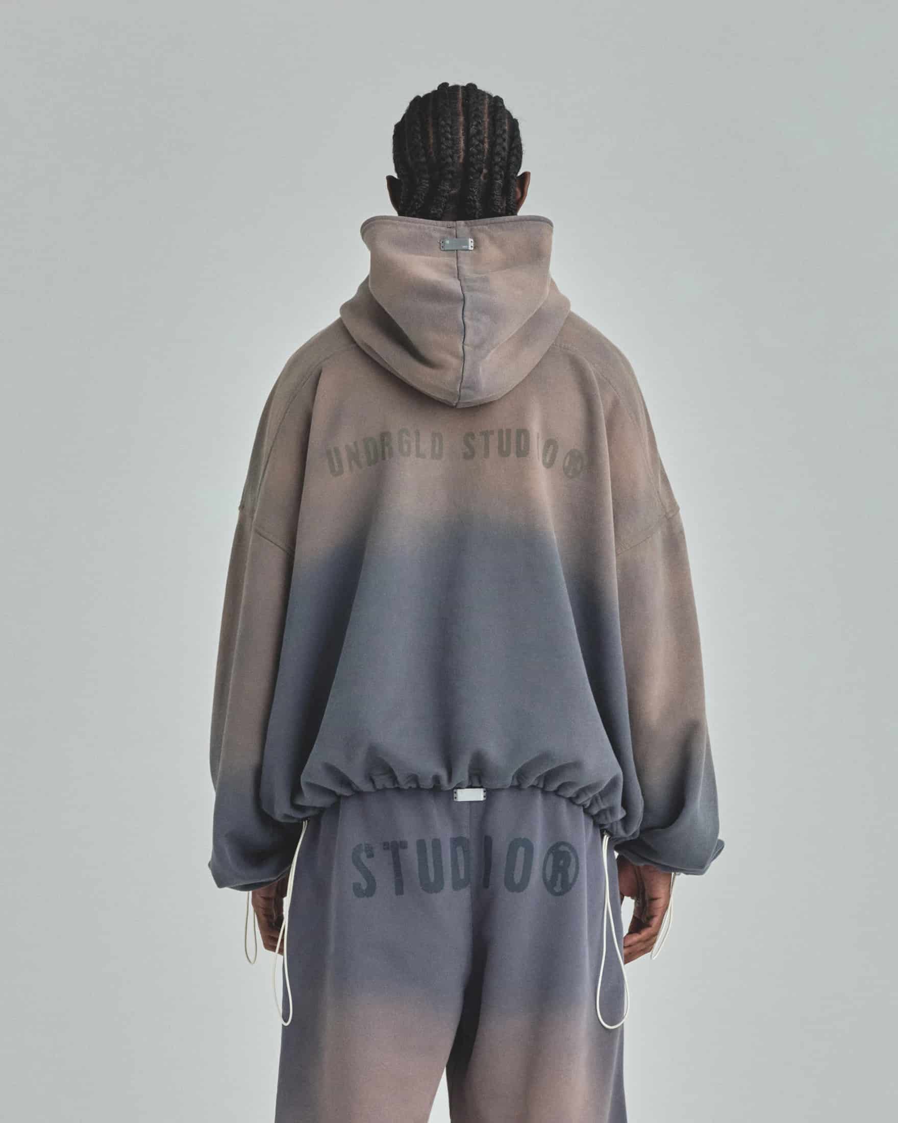 Spring Worn Logo Toggle Adjusted Hoodie Sandblast Gray - miniatura 7