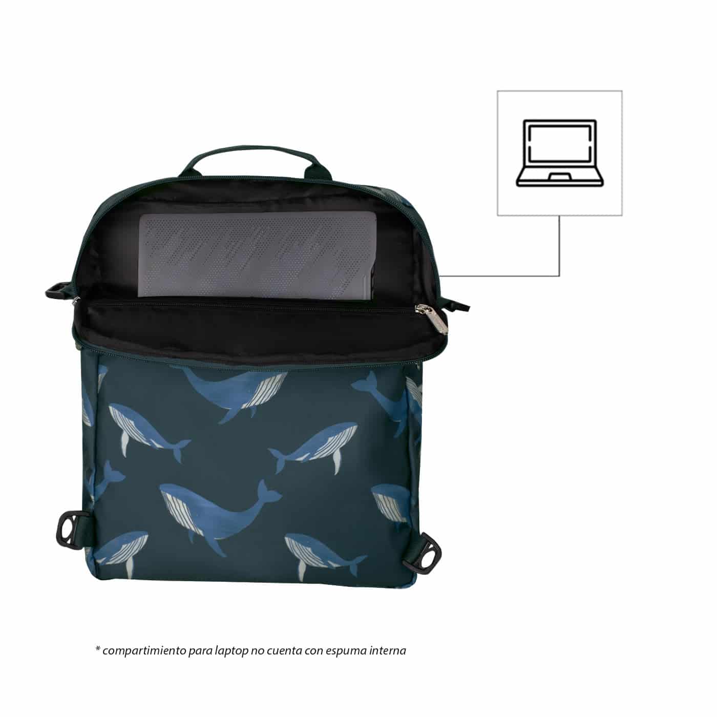 Bolso Manos Libres Convertible a Morral Citybags ULTRA Nuqui - miniatura 6
