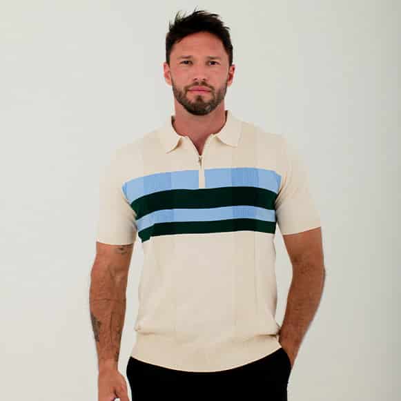 SUETER POLO MODA TEJIDO HOMBRE - miniatura 2