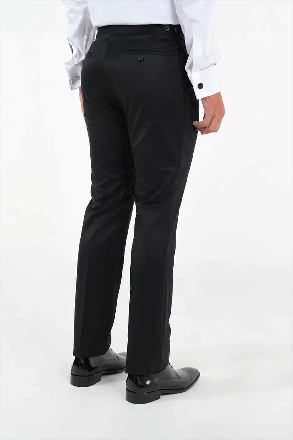 Traje Smoking Slim Fit Paño Negro - miniatura 6