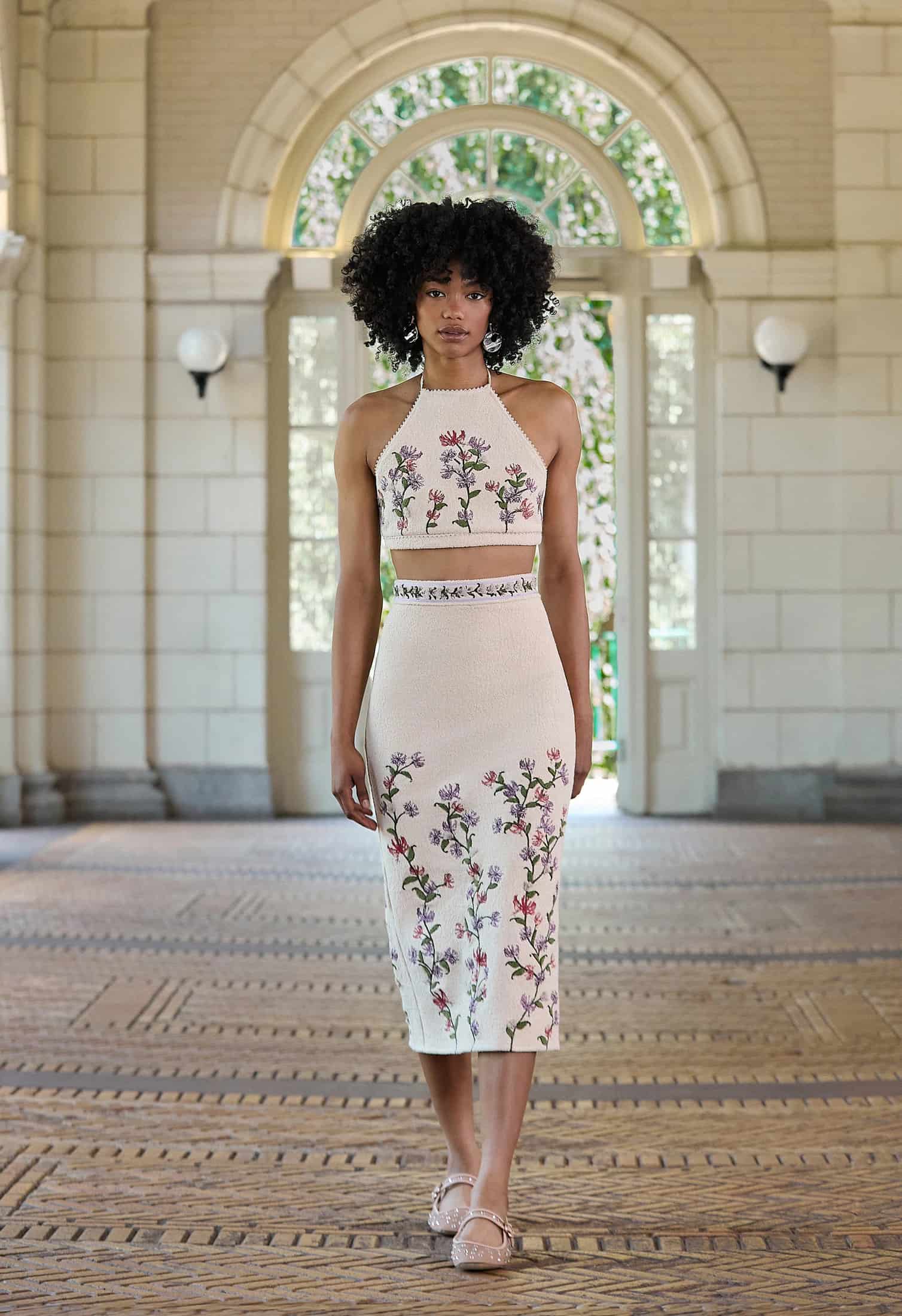 Chlorella Honeysuckle Midi Skirt - miniatura 2