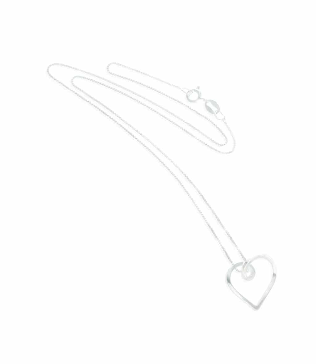Collar Corazón Infinito Plata - miniatura 2