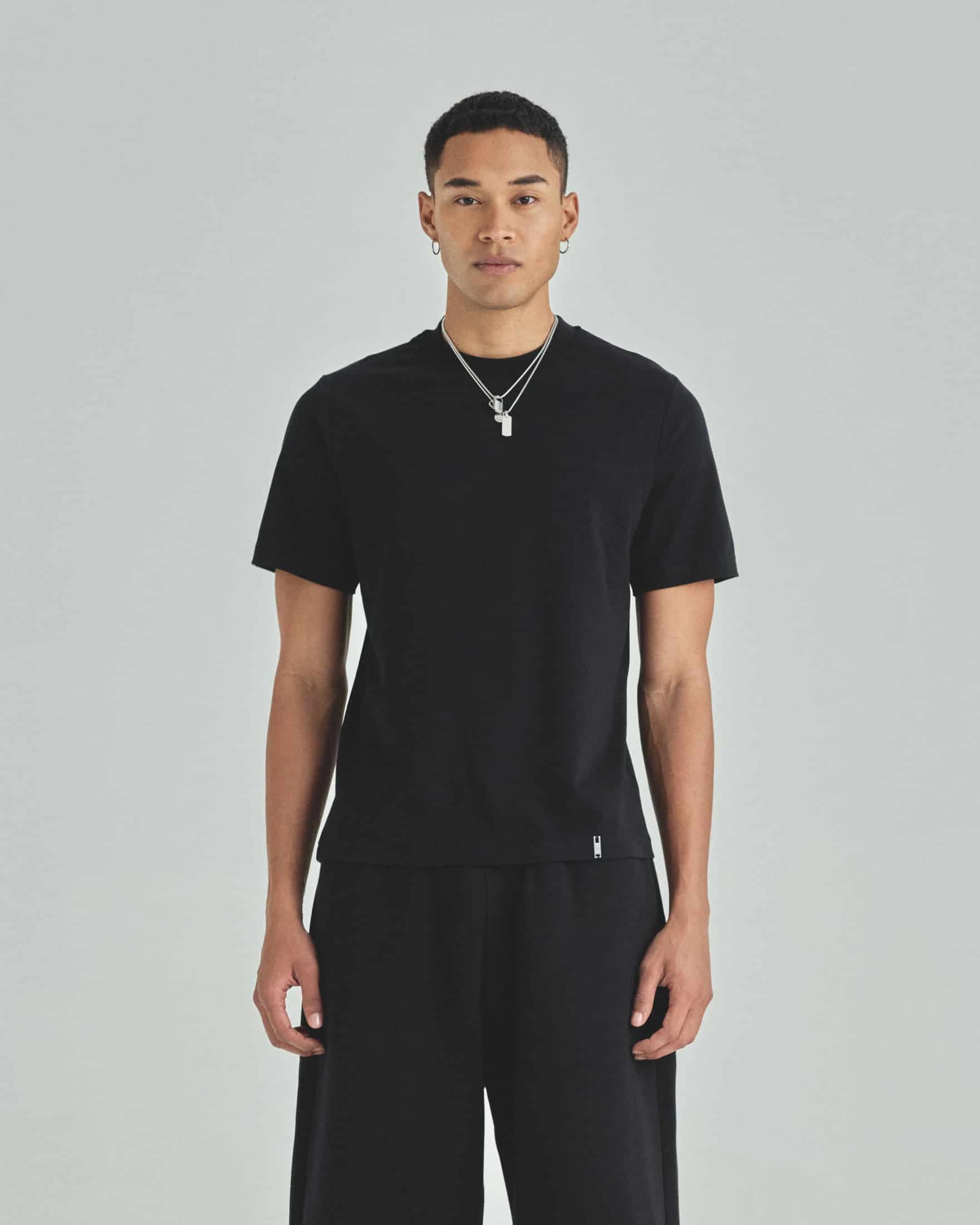 Blanks Regular Fit Tshirt Black - miniatura 2