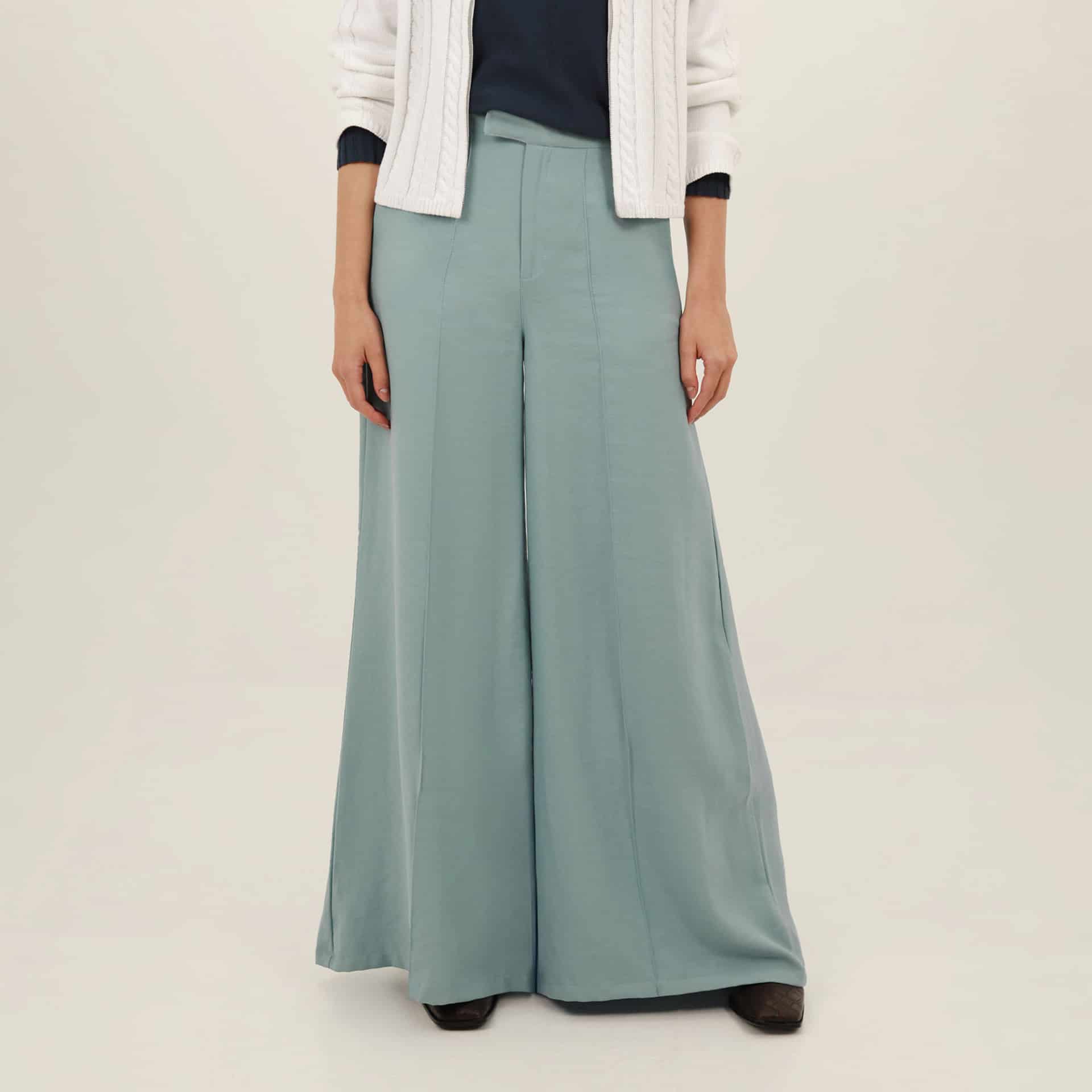 Pantalón ancho con alforzas - miniatura 8