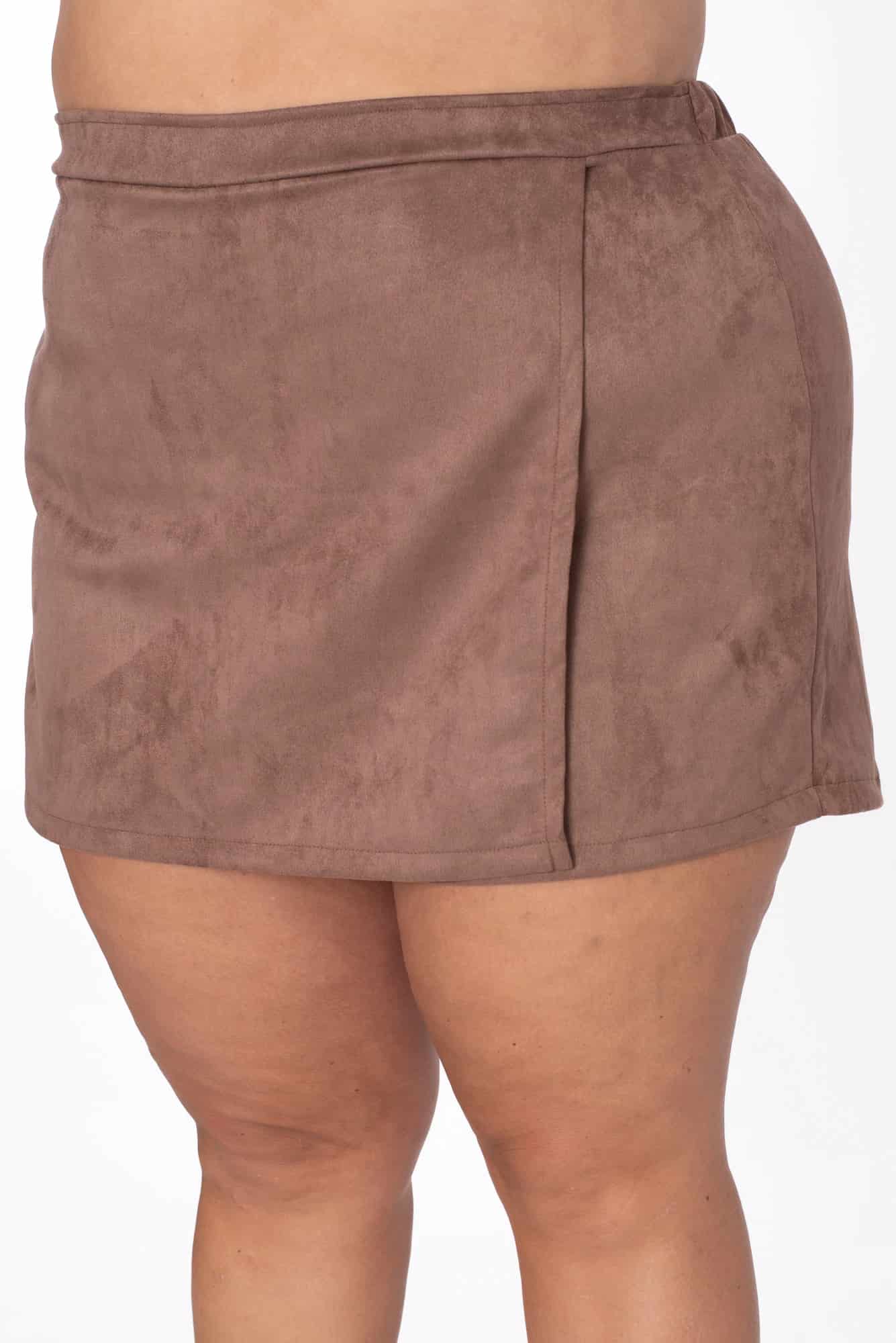 Falda Short Olivo Café - miniatura 3