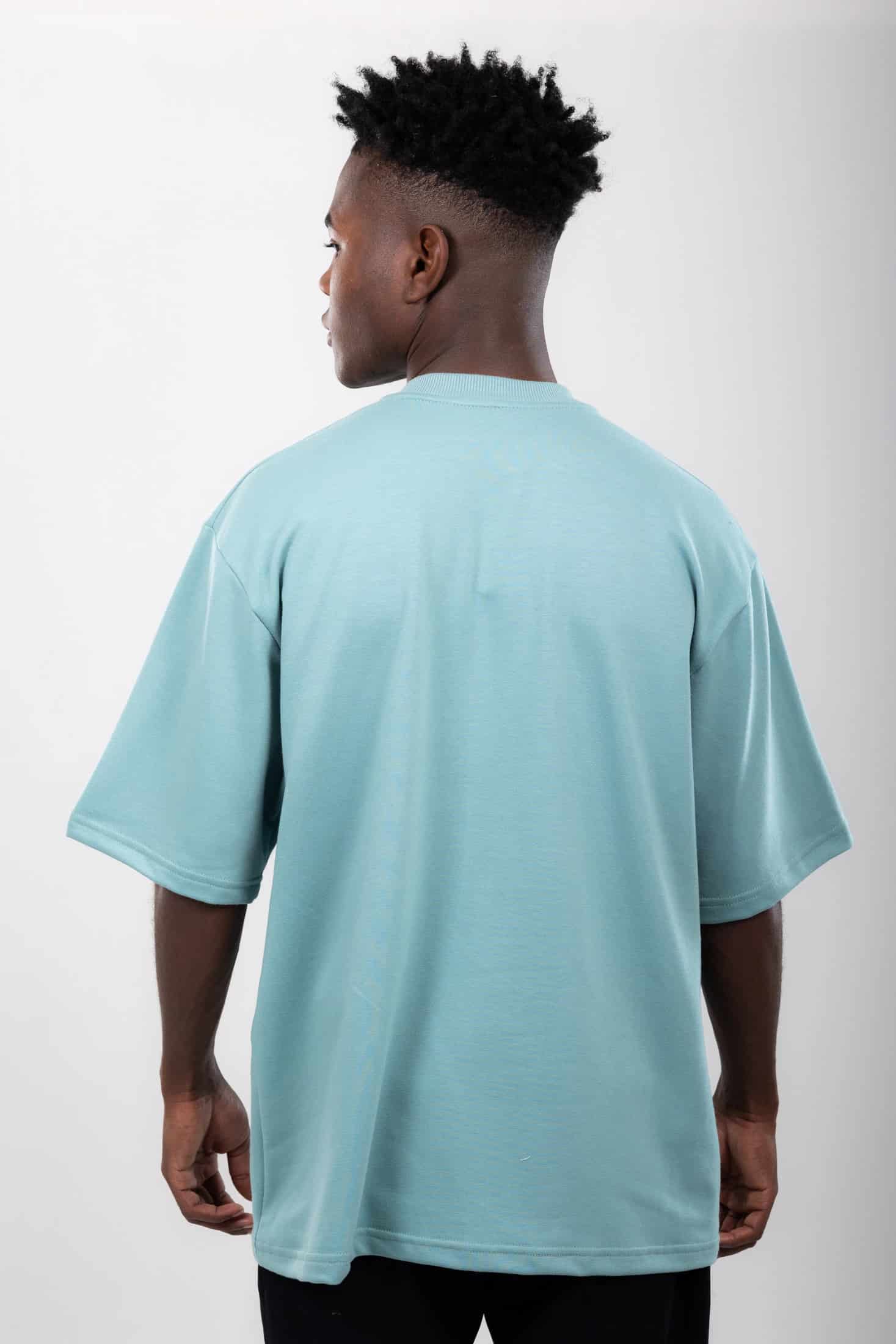 CAMISETA GRIS VERDOSO 14083 OVERSIZE BASICA SVG - miniatura 2