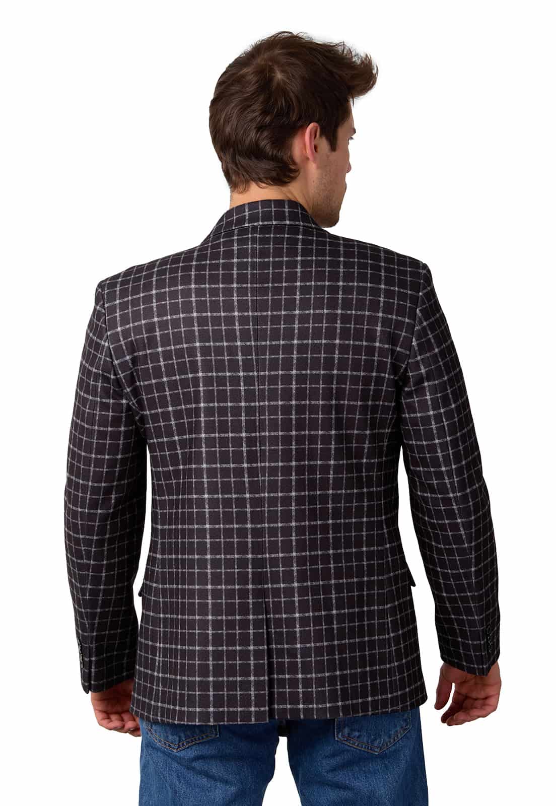 Blazer estampado negro a cuadros - miniatura 20