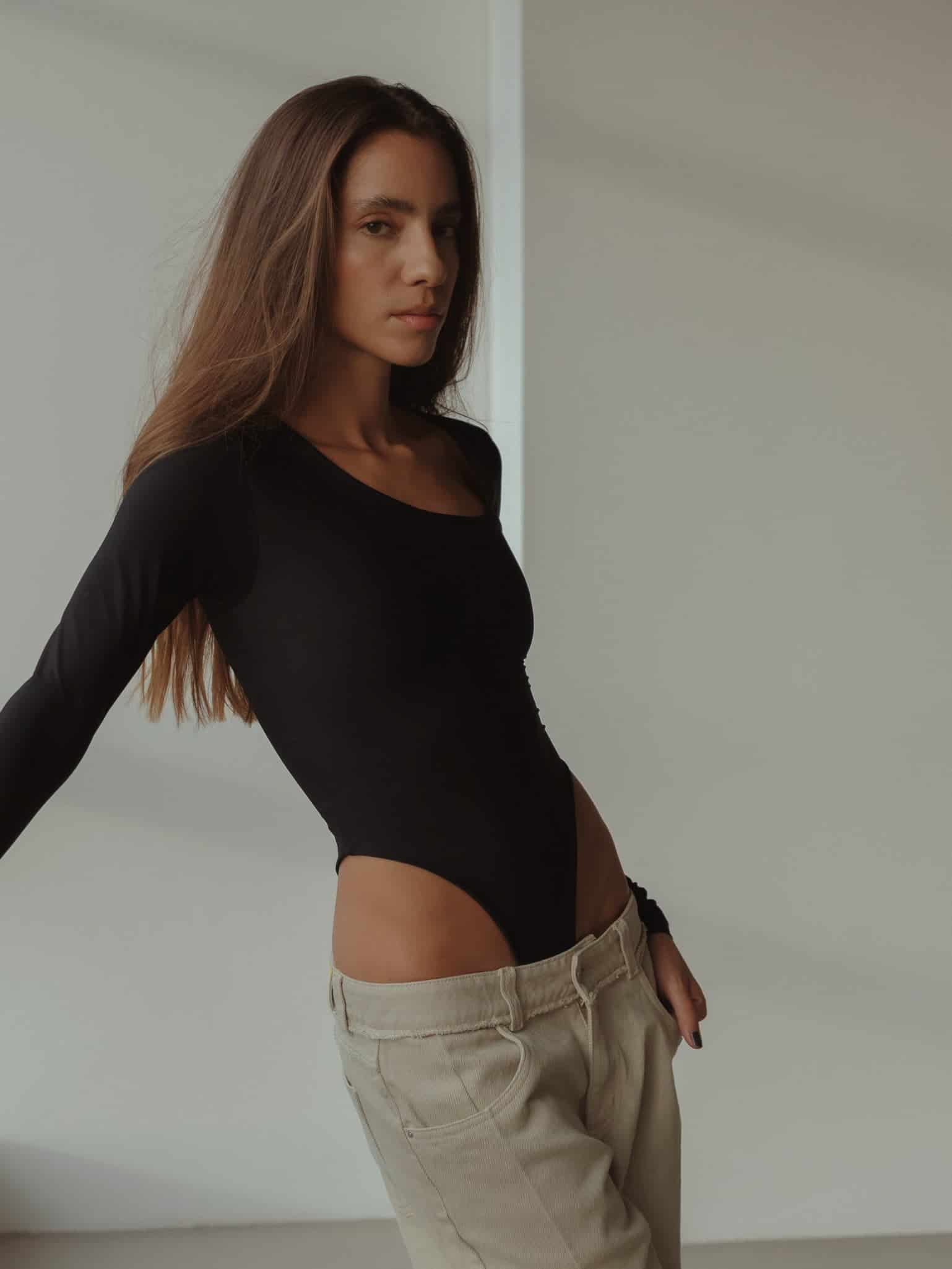 OPEN CURVE BODYSUIT - BLACK - miniatura 12